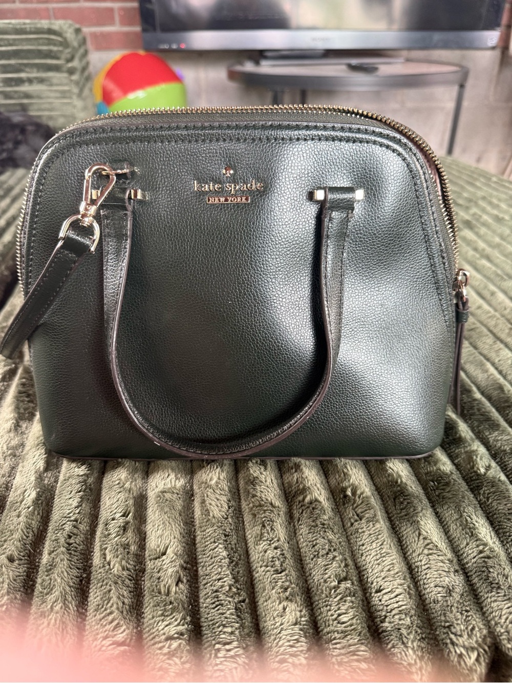 kate spade Green Leather Dome Satchel